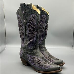 Corral Cross Angel Wings Womens Cowboy Boots